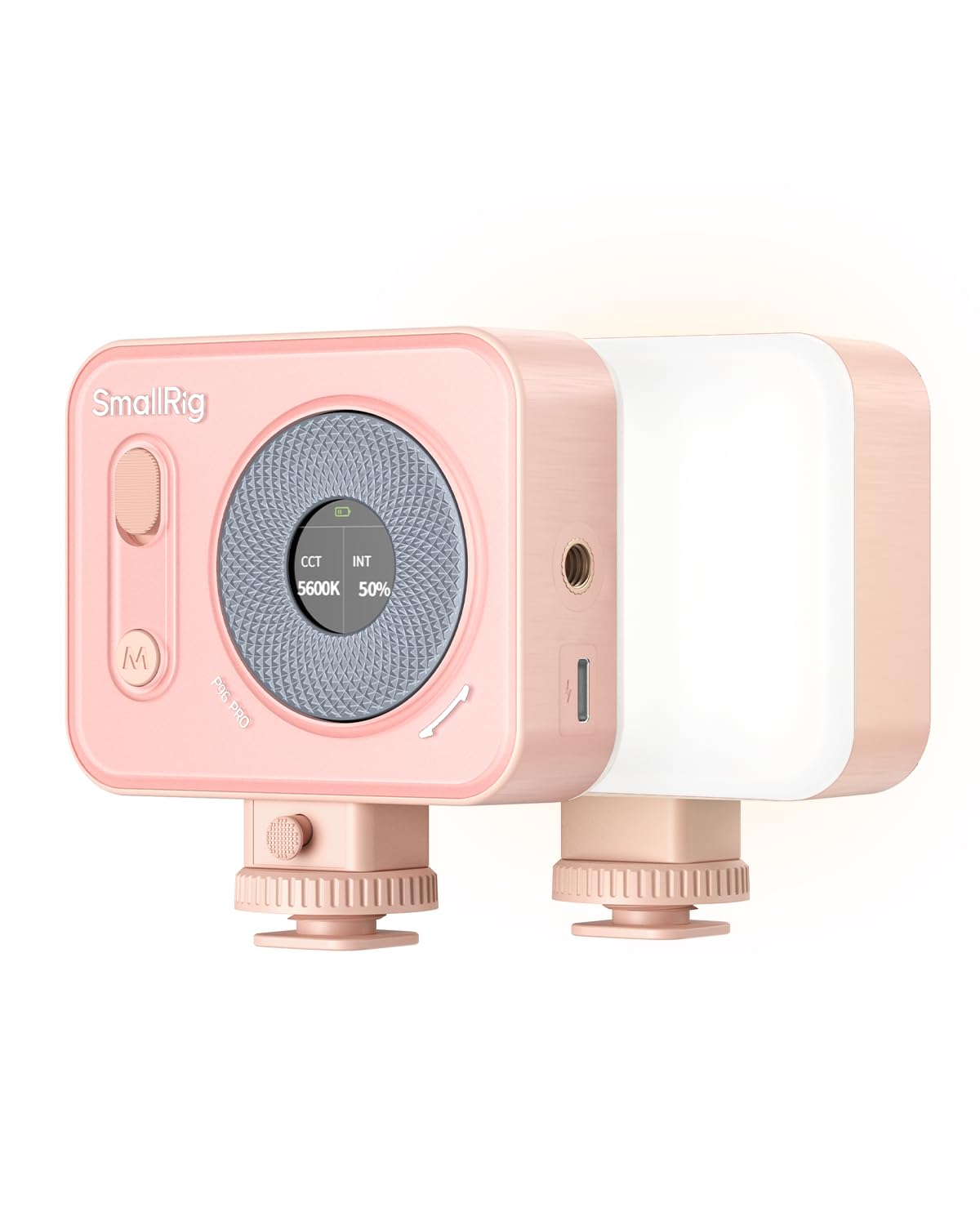 SMALLRIG Vibe P96 Pro LED-Videoleuchte, tragbare Kamera-Leuchte für Fotografie, Cold Shoe-Licht, CRI95+, 2500-6500K, 5 Effekte, Fülllicht-Zubehör für Content Creator, Streaming Rosa 4786
