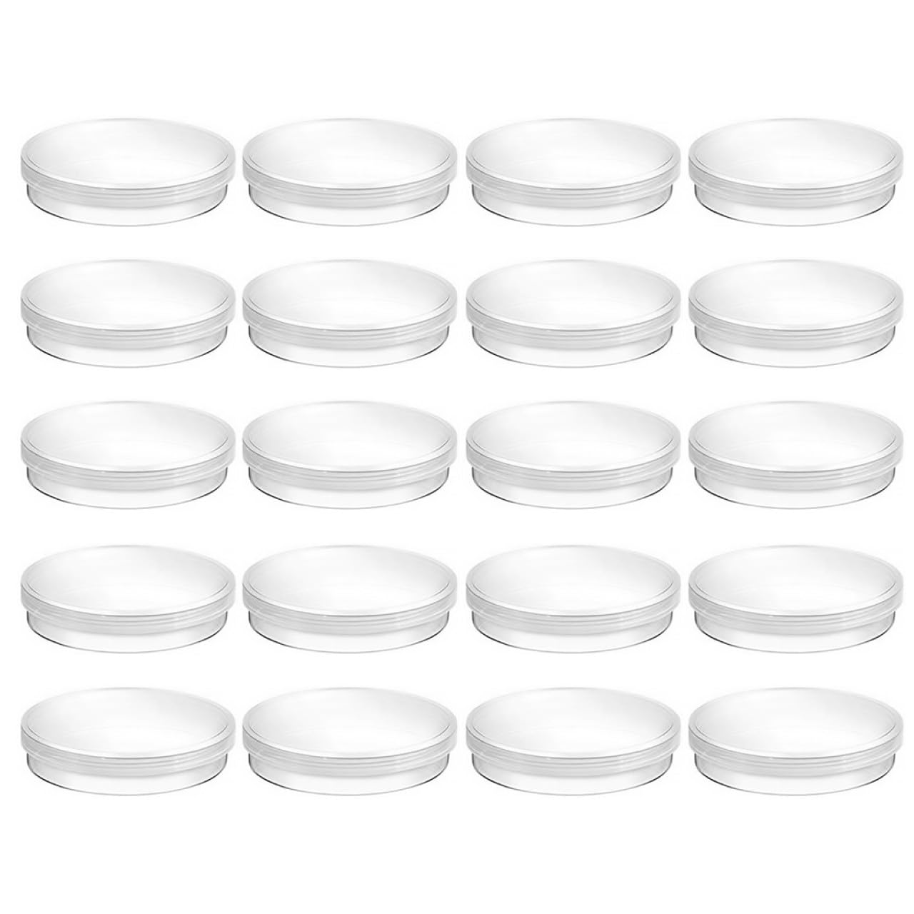 Ciieeo 30Pcs Set Plastic Petri Dishes Set for Science Projects Culture Dishes for Laboratory Use for Yeast Cultivation and Experimentation