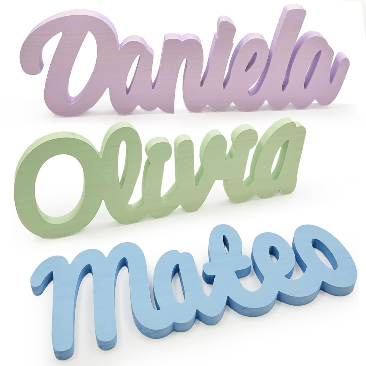 Nombres Personalizados en Madera - Decoración Única y Artesanal para Hogar, Regalos y Eventos (Nombres de 5 letras)