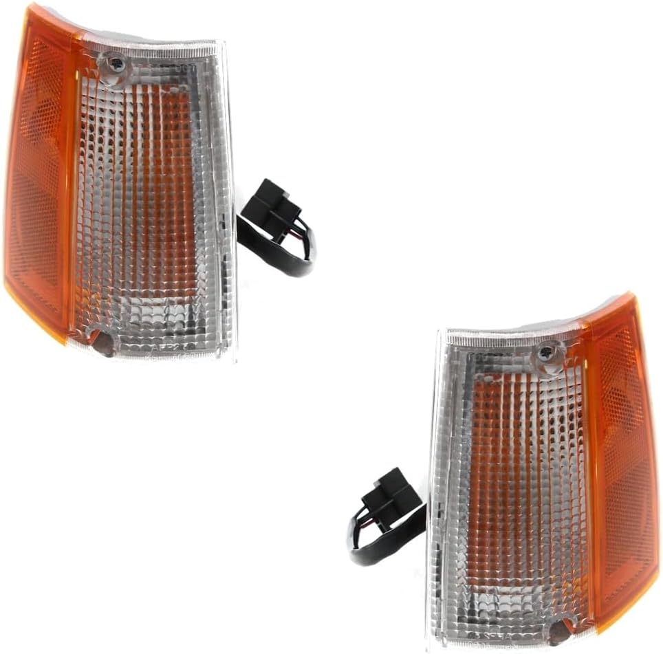 Rareelectrical New Pair Of Corner Light Compatible With Mazda B2000 Se-5 4 Cyl 2.0L B2200 Base 4 Cyl 2.2L 1986-1993 By Ma2550101 Ma2551101 Ub3951100a Ub3951090a