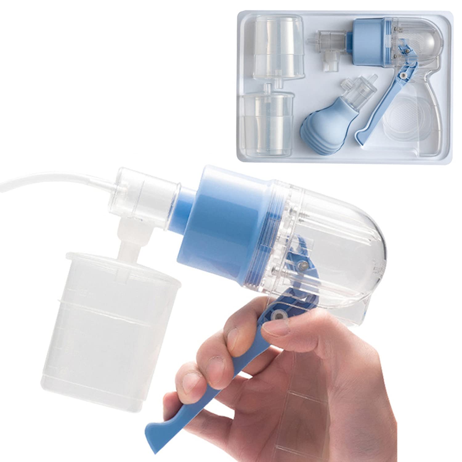 Buy BILXXY Manual Sputum Suction Device with 2 Pumps & 10 Soft Catheters, Manual Sputum Suction