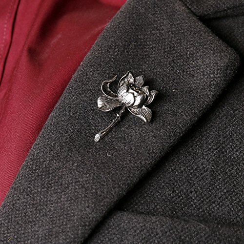 Kercisbeauty 2PCS Unisex Lotus and Bee Suit Brooch Pin Gold Silver Delicate Collar Pin Badge Gift Boyfriend,Gift Man,Gift Father,Birthday,Anniversary Gift,Daily,Party Accessories (Lotus+Bee, Silver) Kercisbeauty 2PCS Unisex Lotus and Bee Suit Brooch Pin Gold Silver Delicate Collar Pin Badge Gift Boyfriend,Gift Man,Gift Father,Birthday,Anniversary Gift,Daily,Party Accessories (Lotus+Bee, Silver)