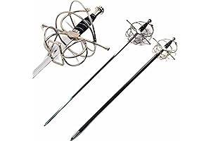 New Ace Martial Arts Supply Renaissance Rapier Fencing Sword with Swept Hilt Guard...