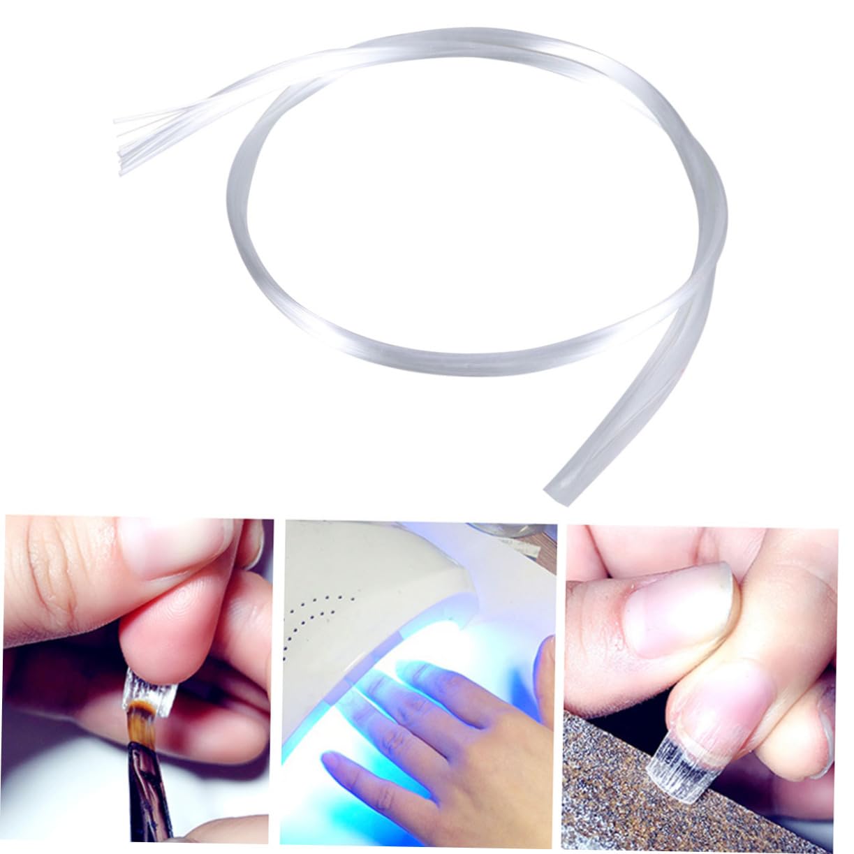 FOMIYES 1pc 50cm Fiberglass Nail Tool Full Cover Extend Nail Extension Kit for Acrylic Art