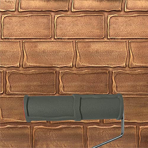 Image of Kayra Decor 9 Inch Paint Roller with Long Chrome Handle | ReusableWall Painting Roller Brush for Smooth Paint Finish | Ideal for Interior & Exterior Walls, Ceiling & DIY Painting (EG727T)