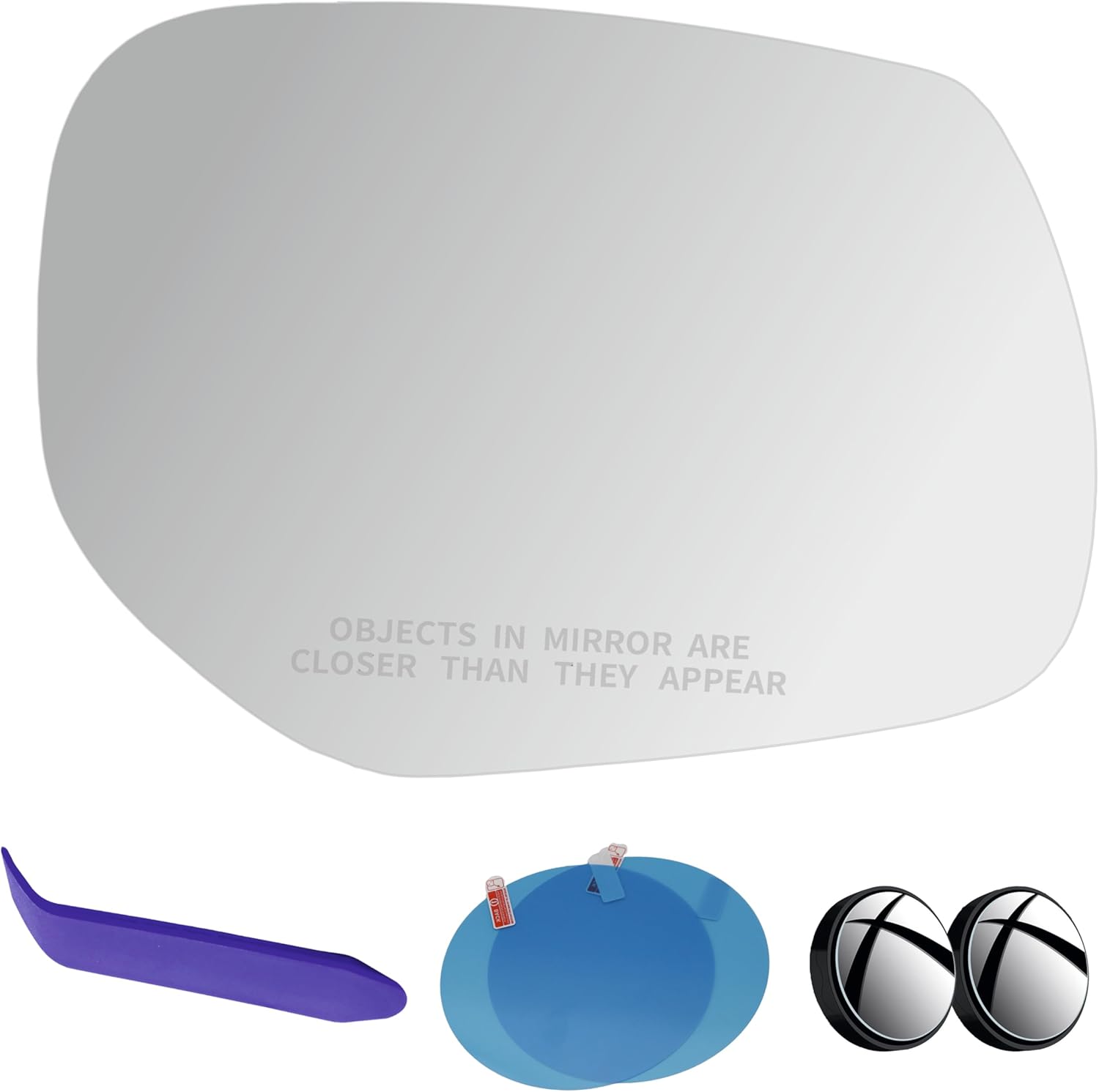EAP Driver Side Mirror Glass Compatible with Infiniti Q50 2014-2020, Q60 2017-2020, Q70 2015-2020, Q70L 2015-2020, QX30 2017-2019, Heated Without Auto Dimming, 963664GA0A 963661GA0A