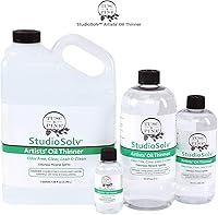 Vista 7 de Tusc & Pine StudioSolv™ Spirits minerales inodoros 33.8 oz (1 litro) - Disolvente espiritual purificado sin olor para aceites adelgazantes