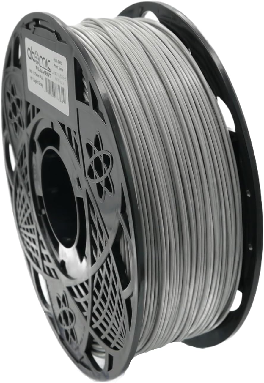 Atomic Filament Light Gray Hi-Flow Pro PLA Filament AMS Compatible AMS Compatible