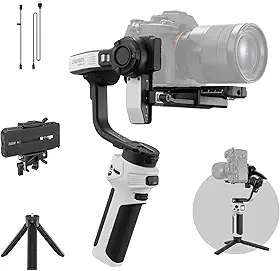 ZHIYUN Cinepeer WEEBILL 3E Gimbal sem espelho, estabilizador leve, carga útil de até 3 kg, gimbal de câmera de 3 eixos para Canon/Sony/Panasonic/Nikon, controle de obturador Bluetooth, disparo