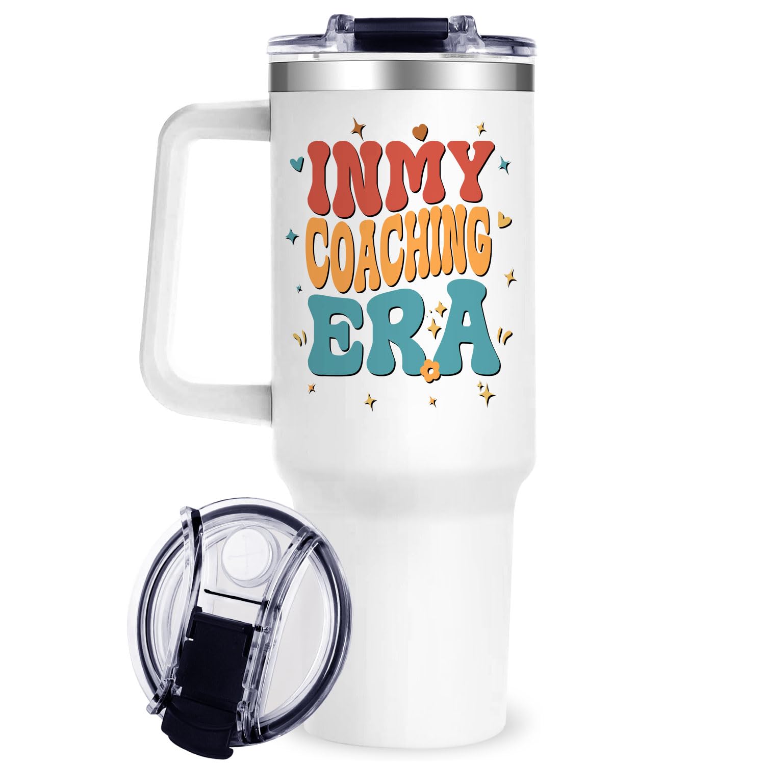 OneGemn 40oz Coach Tumbler with Handle