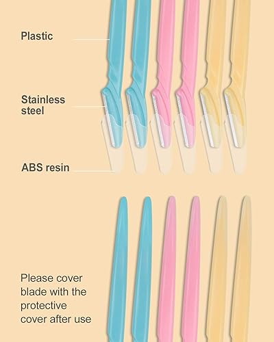 Miniatura 4 de MoHern - Maquinilla de afeitar de cejas para mujer 30 piezas de afeitar Dermaplane para mujer maquinillas de afeitar multiusos para mujeres y hombres