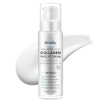 Skin Tighten And Lift Neck Cream: Face Lift Cream 6-in-1 Anti-Aging Moisturizer for Anti Wrinkle - Hydrating Neck Firming Cream with Retinol, Collagen, Peptide, Hyaluronic Acid for Neck & Decollete