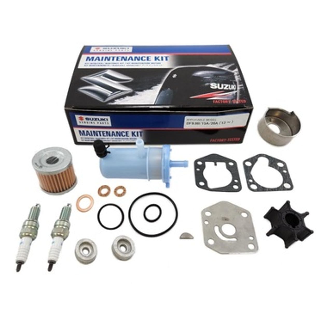Suzuki Marine Outboard Maintenance Kit, DF9.9B-15A-20A 2013-Present, Service Kit 17400-89812