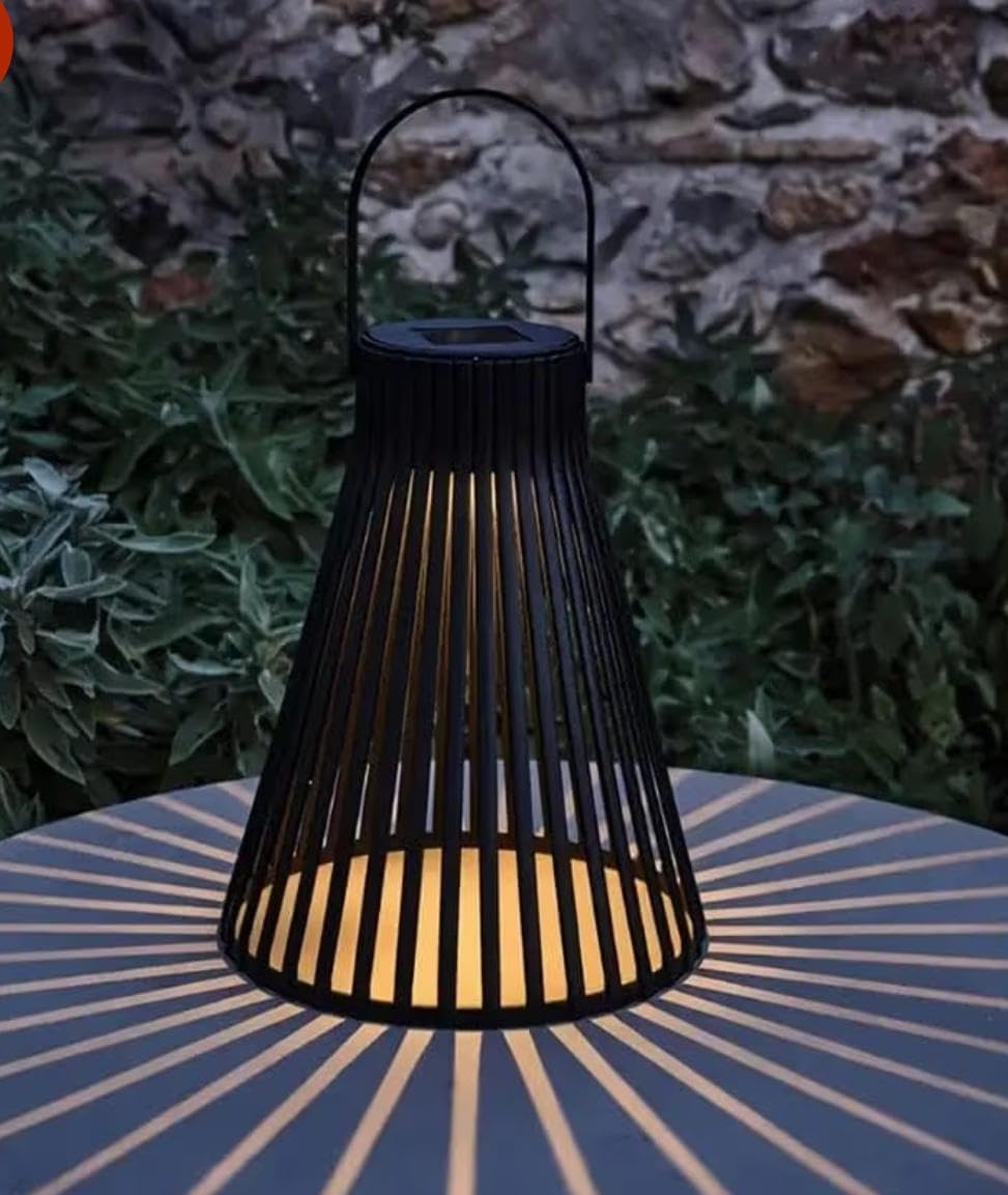 Solar Light Outdoor Hanging or Table Vintage Metal Solar Lantern Light with Waterproof Edison Bulb Decorative for Patio,Backyard [Warm Yellow Light, Pack of 1]-image-34