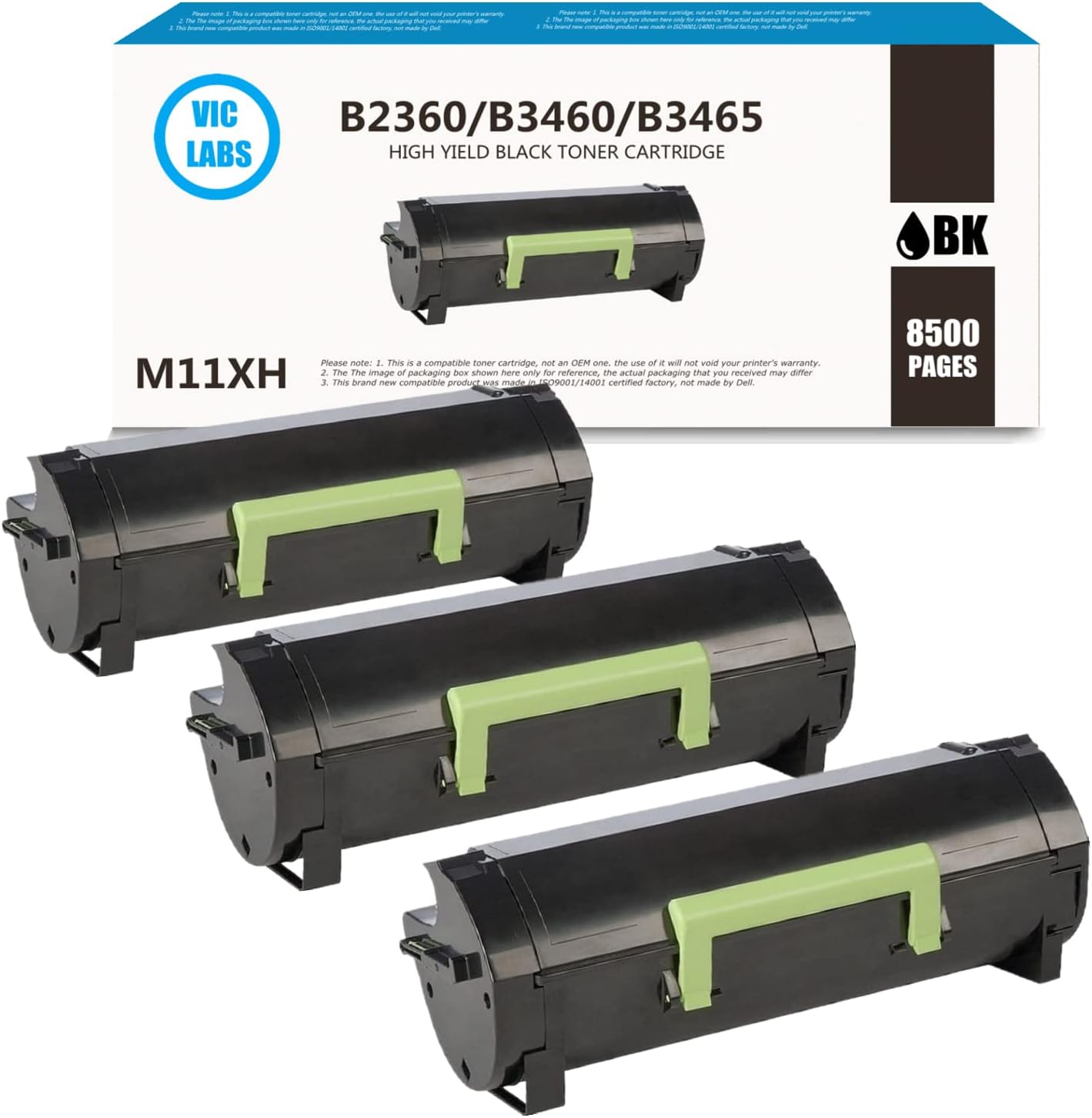 VicLabs Compatible M11XH B2360DN 2360D Toner Cartridge