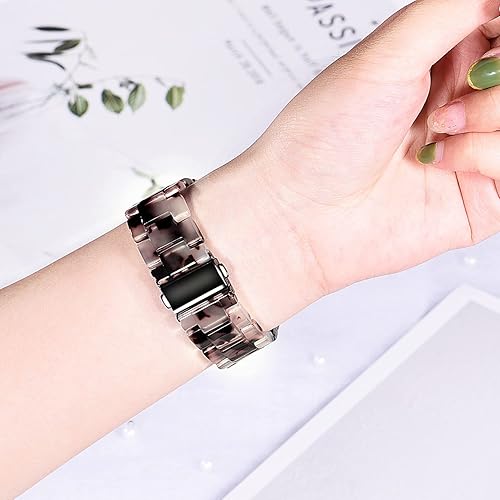 Miniatura 7 de Wongeto Bandas de resina compatibles con Fitbit Charge 4  Charge 3, accesorio de muñeca de repuesto con hebilla de oro rosa, correas de fitness para