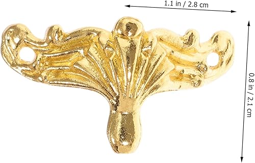 Miniatura 3 de OSALADI Patas decorativas de madera para cajas de 25 piezas, joyero, guardias de esquina para muebles, pies de envoltura de joyas, accesorios para