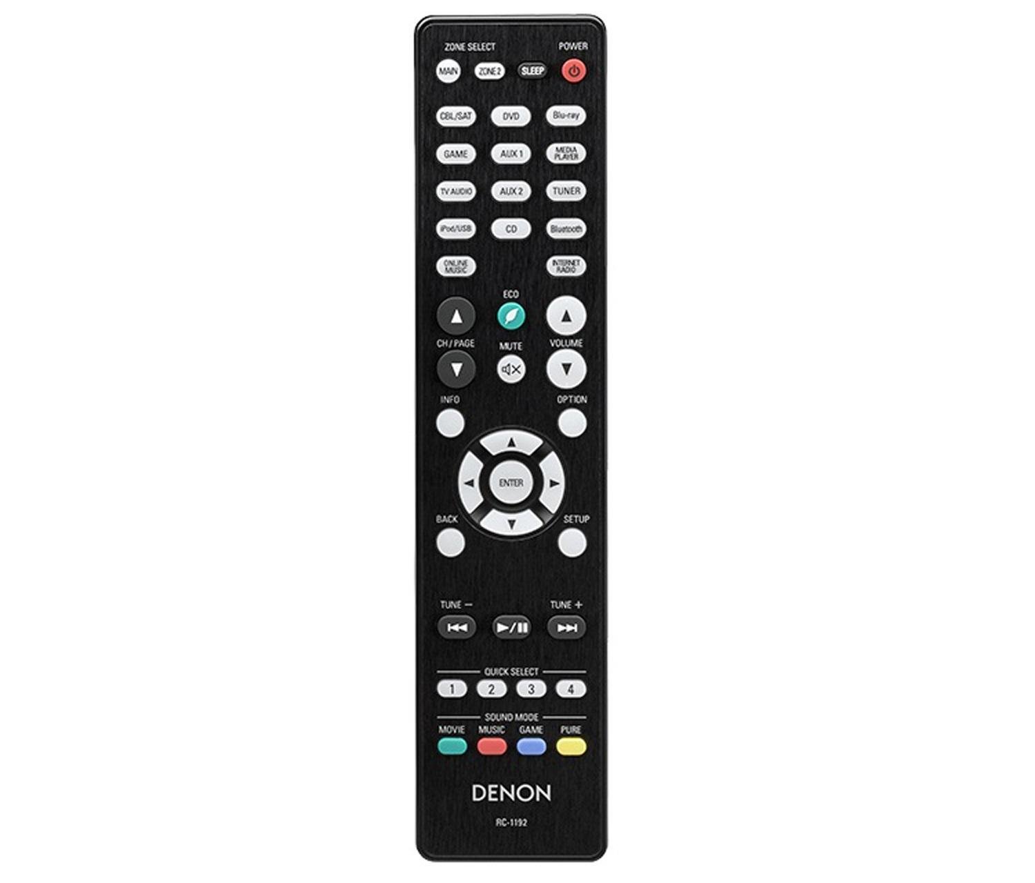 DENON Receptor AVR-X2300W 7,2 canais Full 4K Ultra HD AV com