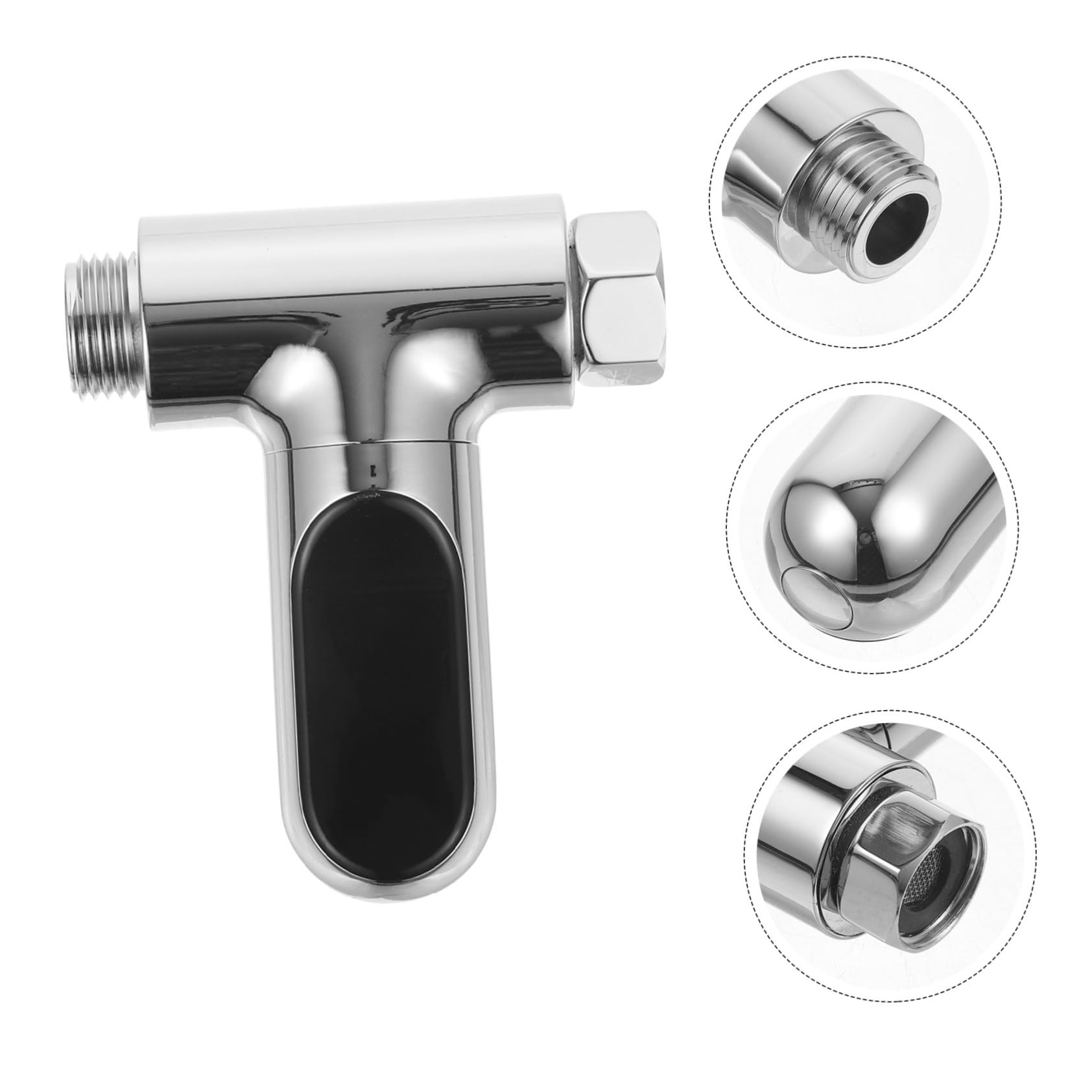 Termómetro Digital LED Rotativo para Ducha sin Batería con Pantalla Visible Instalación Manual Rápida Compatible con Mangueras Estándar Pulg Monitor de de Agua Seguro para Bebés