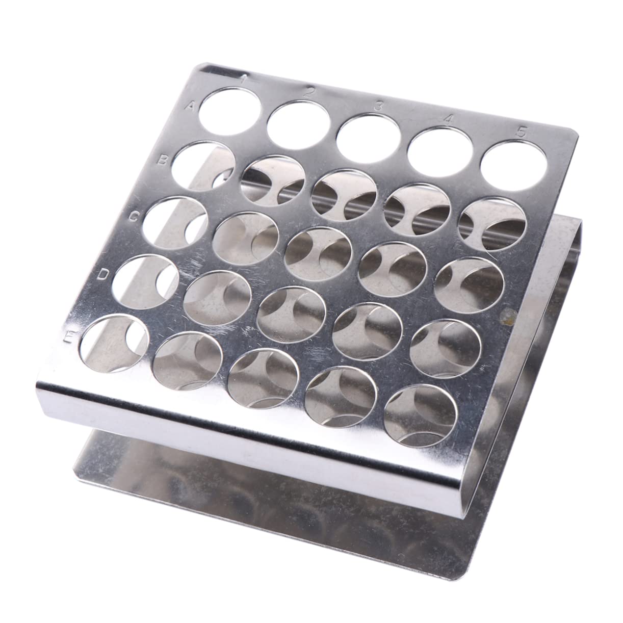 SOLUSTRE 5pezzi Portaprovette Inossidabile Z-shape Con Rastrelliera Per Laboratori Scolastici e Attrezzature Di Scuola Supporto Test Tubes Leggero e Pratico Per Uso Didattico e