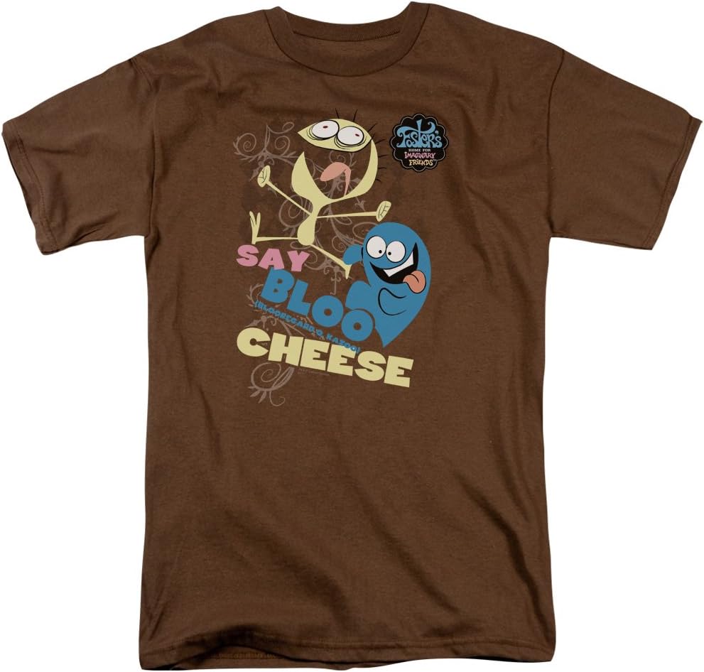 Fosters Home For Imaginary Friends Foster's Dancing Friends Mens Short Sleeve Shirt Coffee 3X