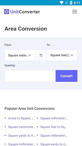 Area converter