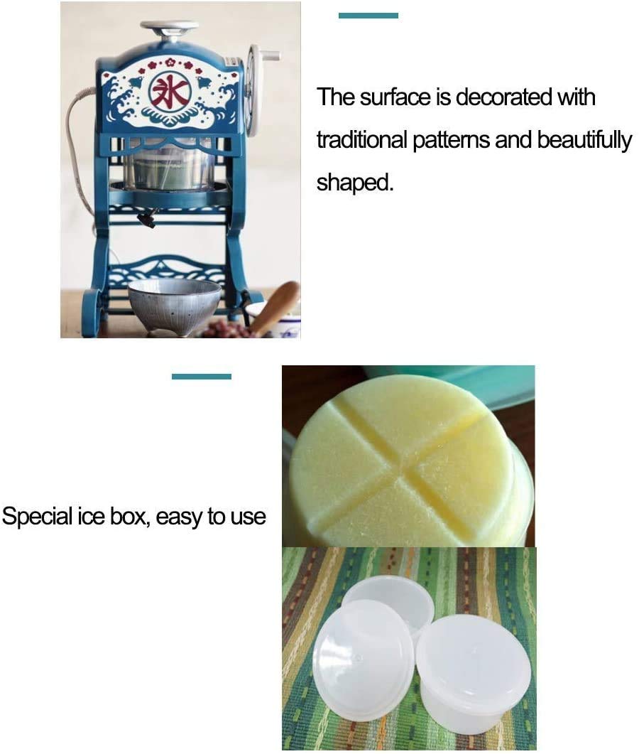 Tritaghiaccio,Macchina Per Cono Di Neve Macchina Retrò Macchina Per Ghiaccio Tritata Piccolo Rasoio Per Uso Domestico E Commerciale,Gelato/Frullato/Cocktail, 220 V
