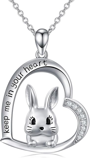 LONAGO 925 Sterling Silver Cute Animal Pendant Necklace Panda Elephant Unicorn Necklace Jewelry for Women