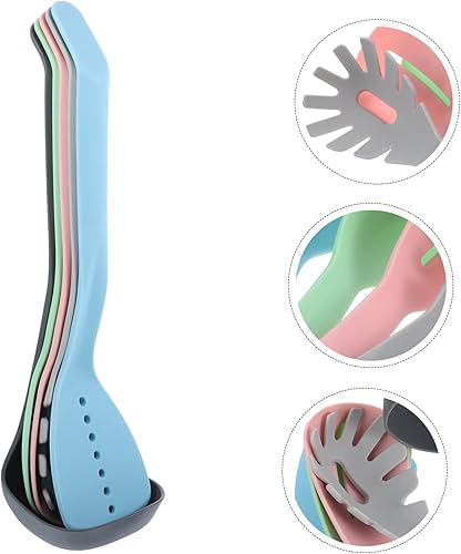 Miniatura 6 de Luxshiny Juego de utensilios de cocina de nailon colorido cuchara plegable de nylon