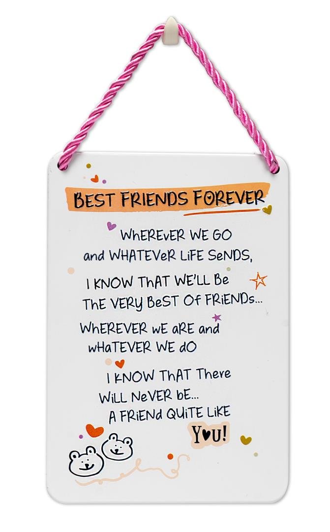 Inspired Words Plaque - Best Friends Forever Gift Ideas