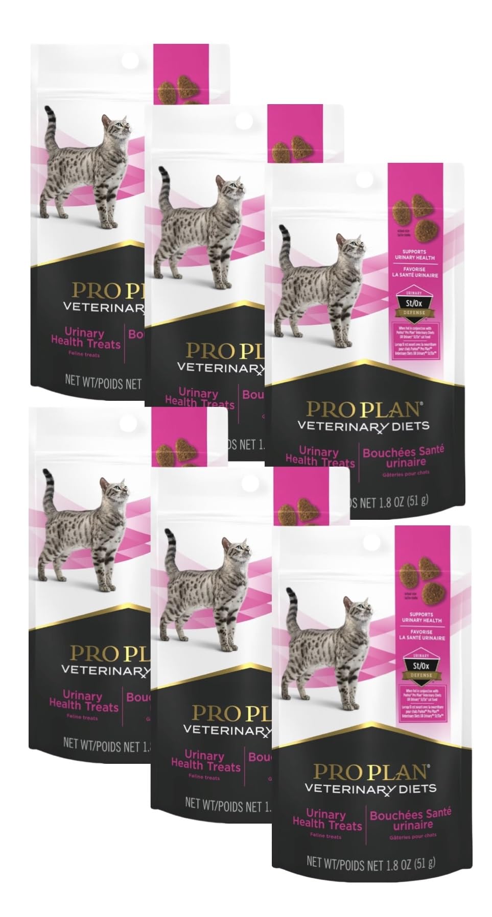 Urinary Health Crunchy Cat Treats 1.8 oz Bag (Pack of 6)