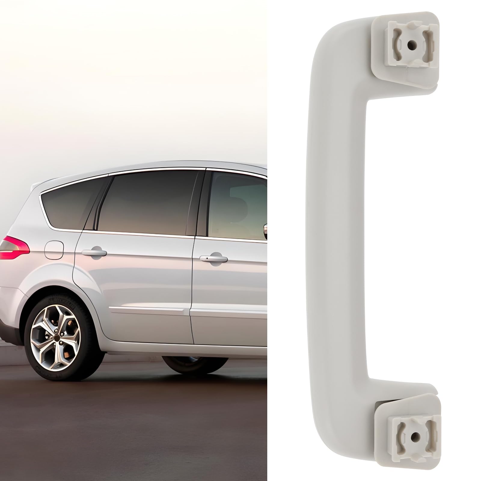 1 Poignée de Toit de Voiture Rails de Sécurité Au Plafond 1580300 AB3Z6131406AA Compatible avec Ford Compatible avec Mondeo Compatible avec S-Max