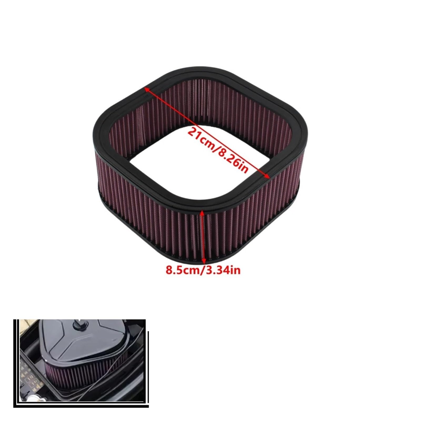 Filtro Aire Motocicleta para Har&Ley V Rod VRSCA V-Rod VRSCAW VRSCB VRSCD Night VRSCDX Reemplazo De Limpiador De Aire 2002-2013 Filtro De Motocicletas