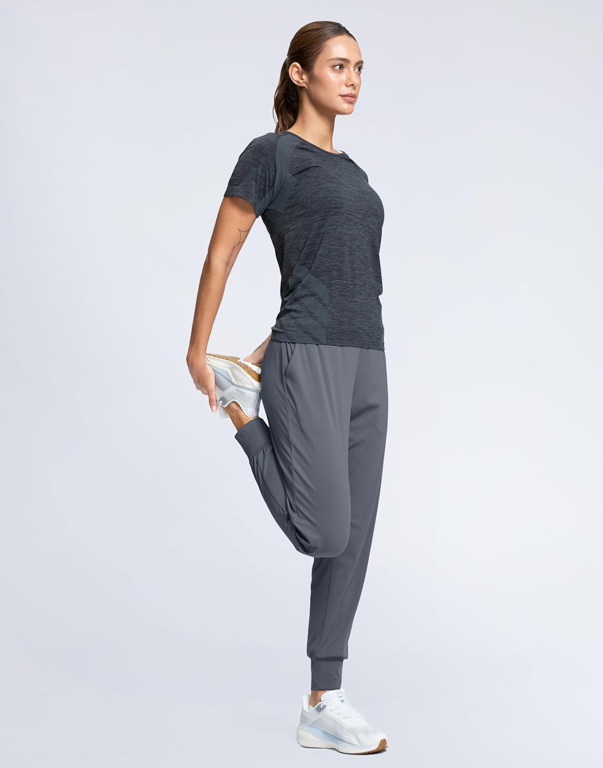 SANTINY Women's Joggers Pants with Pockets Lightweight High Waisted Athletic Gym Workout Pants for Women Yoga Travel - Image 6