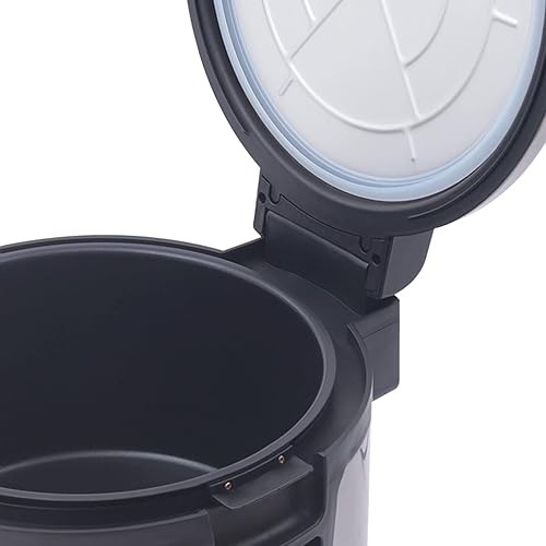 Miniatura 7 de Arrocera eléctrica de 19 litros, calentador de arroz de sushi antiadherente comercial con olla interior, calentador de arroz térmico con aislamiento