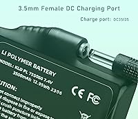 Vista 2 de Batería 300-10186 del reemplazo de 3.6V 7800mah para el panel de seguridad inteligente del comando de ADT