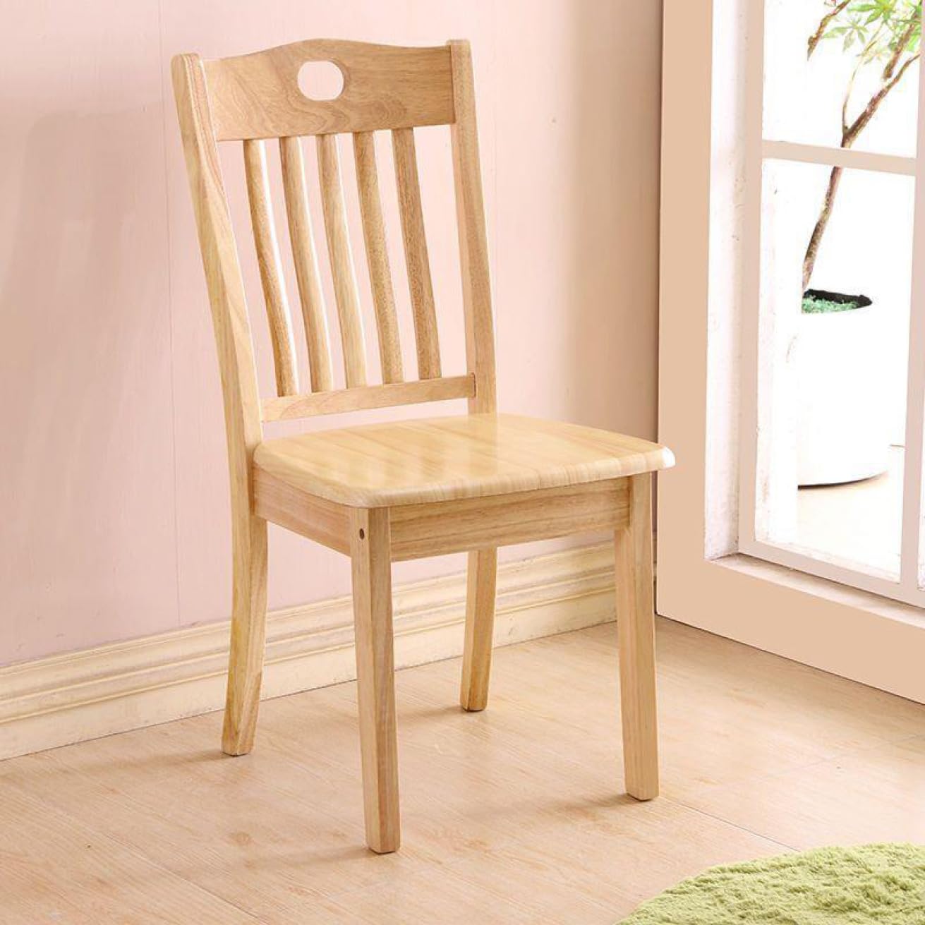 こう　ダイニングチェア 天然木オーク ダイニングチェア/布貼りウレタンフォーム DC-114N