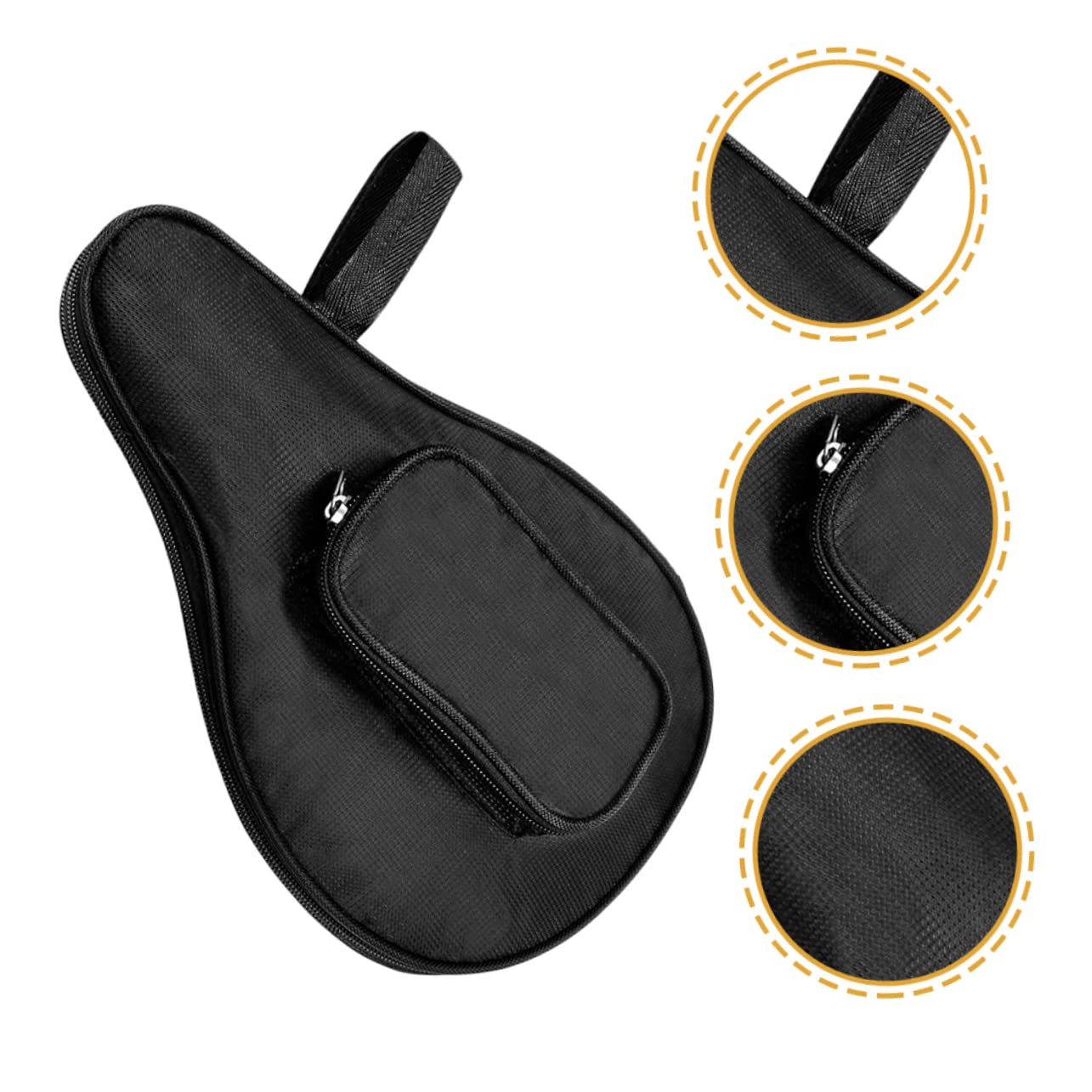TOYANDONA 2 Custodia per Racchette Pong Organizzatrice Oxford per Racchette e Palline Design Forma Zucca per Sportivi e Appassionati Tennis Tavolo