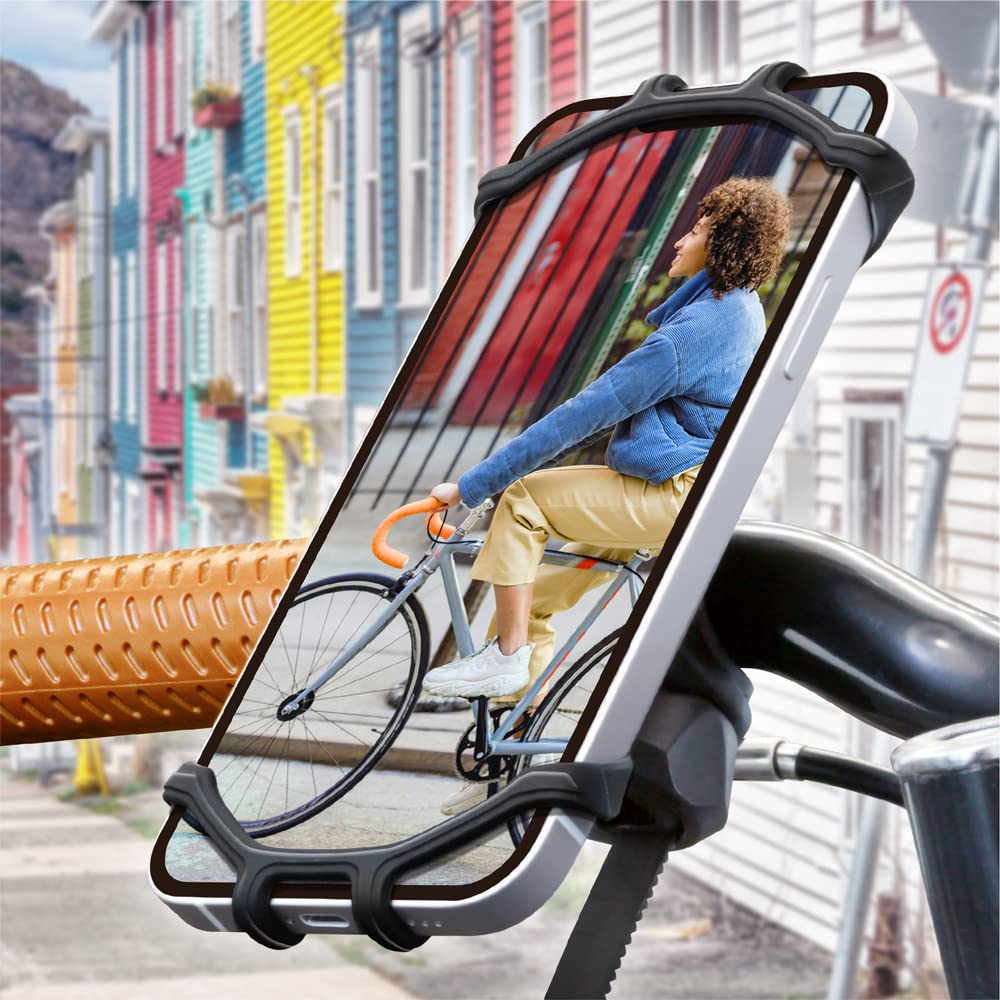 Premium Style 自転車用 スマートフォンホルダー [シリコンバンド] PG-BYHLD01SBN