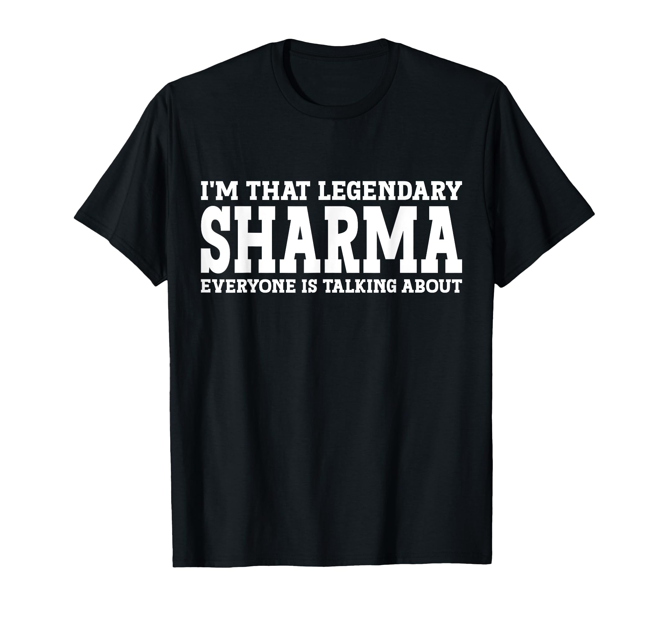 Sharma Surname Funny Team Family Last Name Sharma T-Shirt