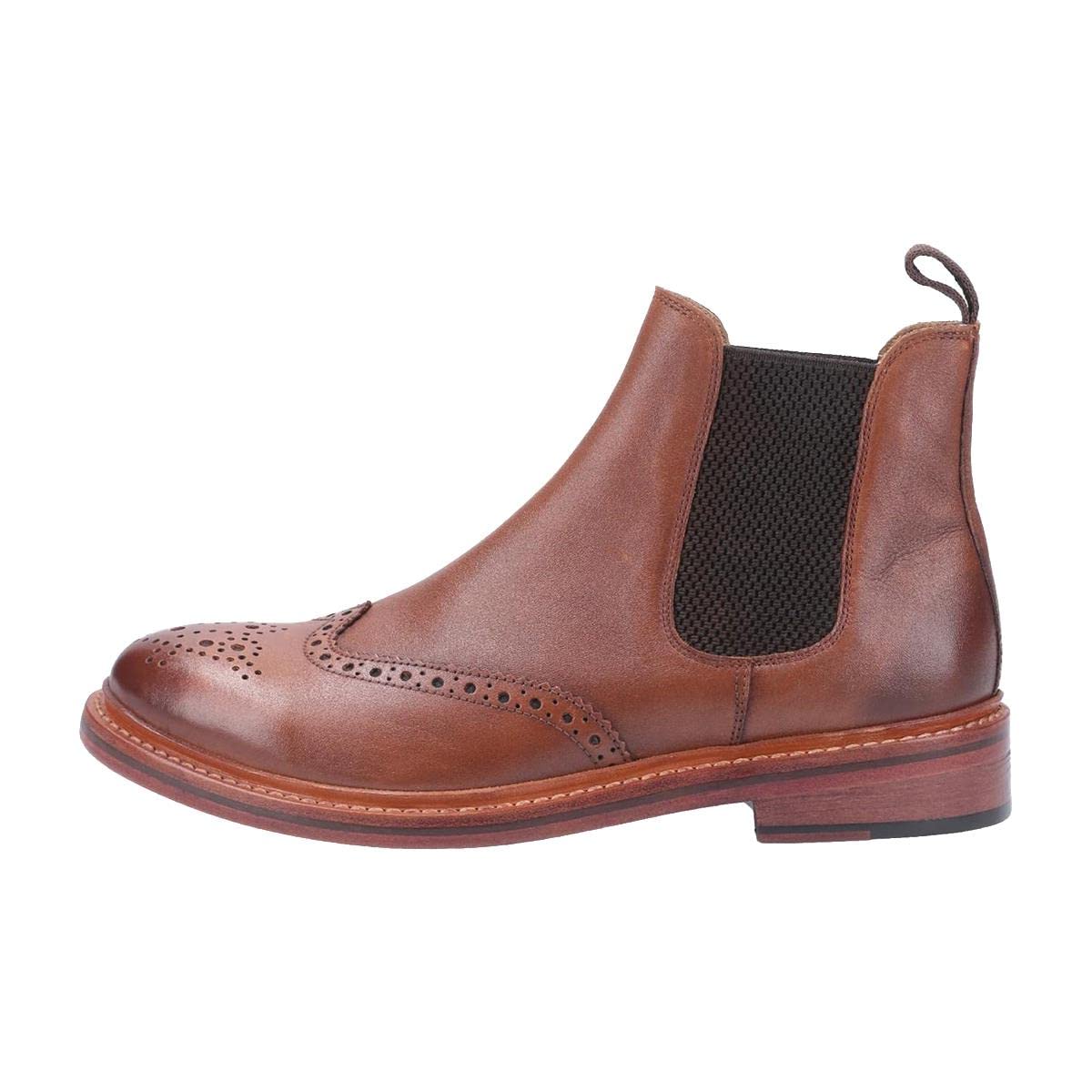 Cotswold Męskie buty skórzane Siddington Chelsea, - Brązowy - 47 EU