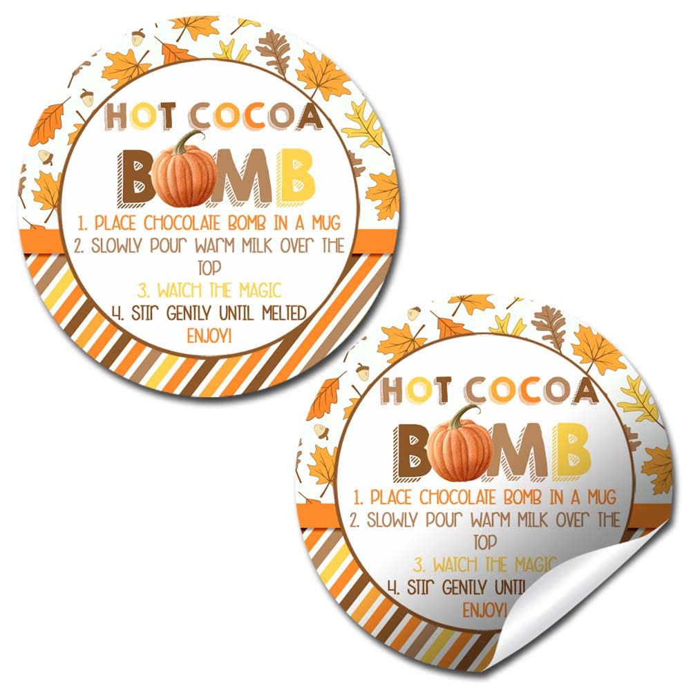 Autocollants citrouilles d'automne pour personnaliser vos cadeaux et tables de fête
