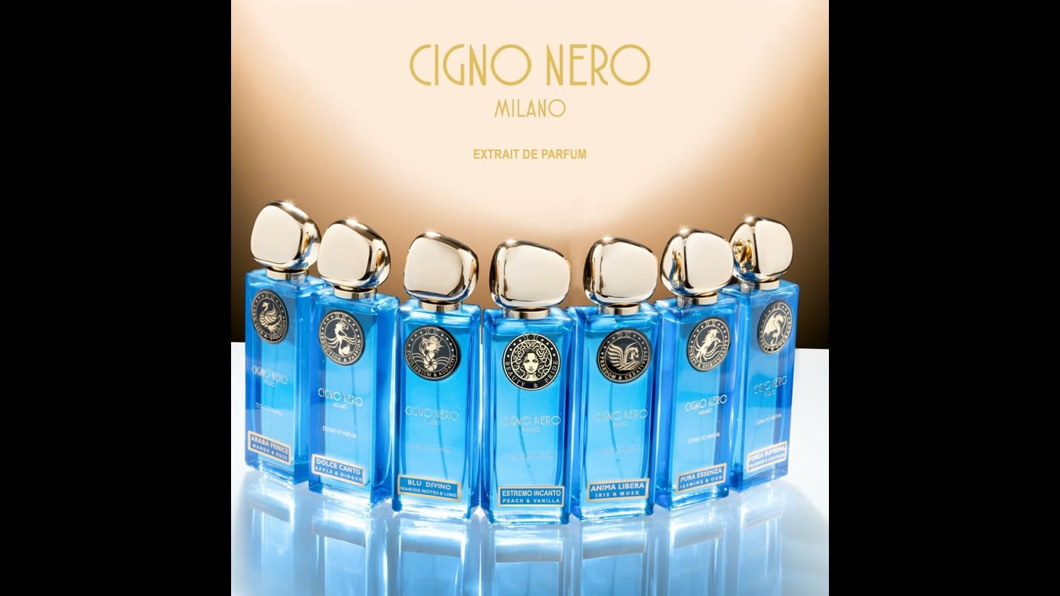 Cigno Nero Milano "ELISIO" woda perfumowana 30 ml – Perfumy damskie – Świeży kwiatowy zapach – Magnolia Ylang Ylang Gardenia