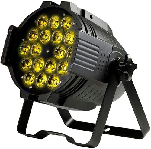 Monoprice Luz de escenario PAR Stage Wash - RGBWA-UV, 18 LED de 18 vatios, modos DMX de 6 canales y 10 canales - Serie Stage Right