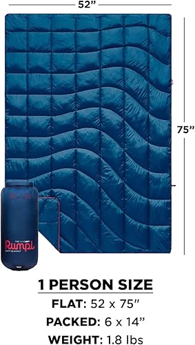 Miniatura 3 de Rumpl The NanoLoft - Manta hinchada  Manta de campamento para interiores y exteriores para viajes, picnic, viajes a la playa, conciertos  52 x 75