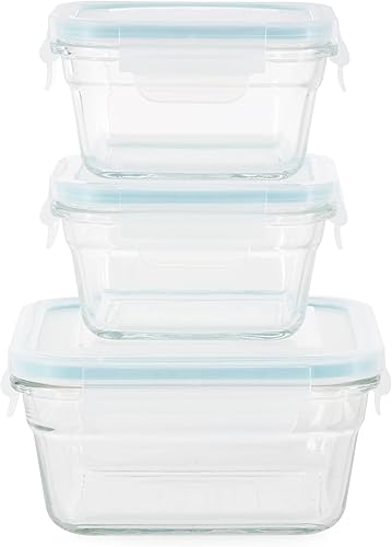 Miniatura 2 de Glasslock Juego de 14 recipientes de almacenamiento de alimentos de vidrio aptos para horno y microondas