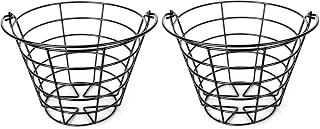 2 Pack Golf Ball Metal Range Basket, Golf Ball Bucket Container Balls Bucket with Handle, Holds Contain 50 Balls