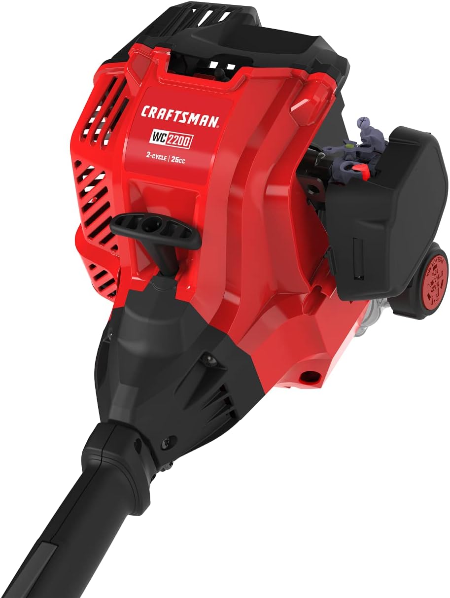 CRAFTSMAN Gas Powered WEEDWACKER, Curved Shaft String Trimmer, TrimmerPlus Attachment Compatible, 25cc, 2-Cycle (WC2200) : Everything Else