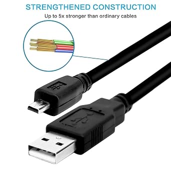 Replacement UC-E6 E16 E17 USB Camera Data Charging Cable Cord for Nikon CoolPix L D P Series, Nikon D3300 D750 D5300 D7200 D3200 Coolpix L340 S9100 L830 L810 L32 A10 P520,Panasonic LUMIX Camera & More