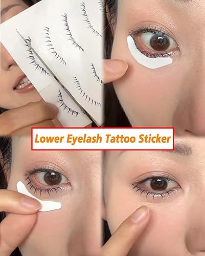 Miniatura 6 de Calcomanías de pestañas para mujer, calcomanías de tatuaje de pestañas inferiores, calcomanías de ojos para niñas, herramientas de maquillaje,